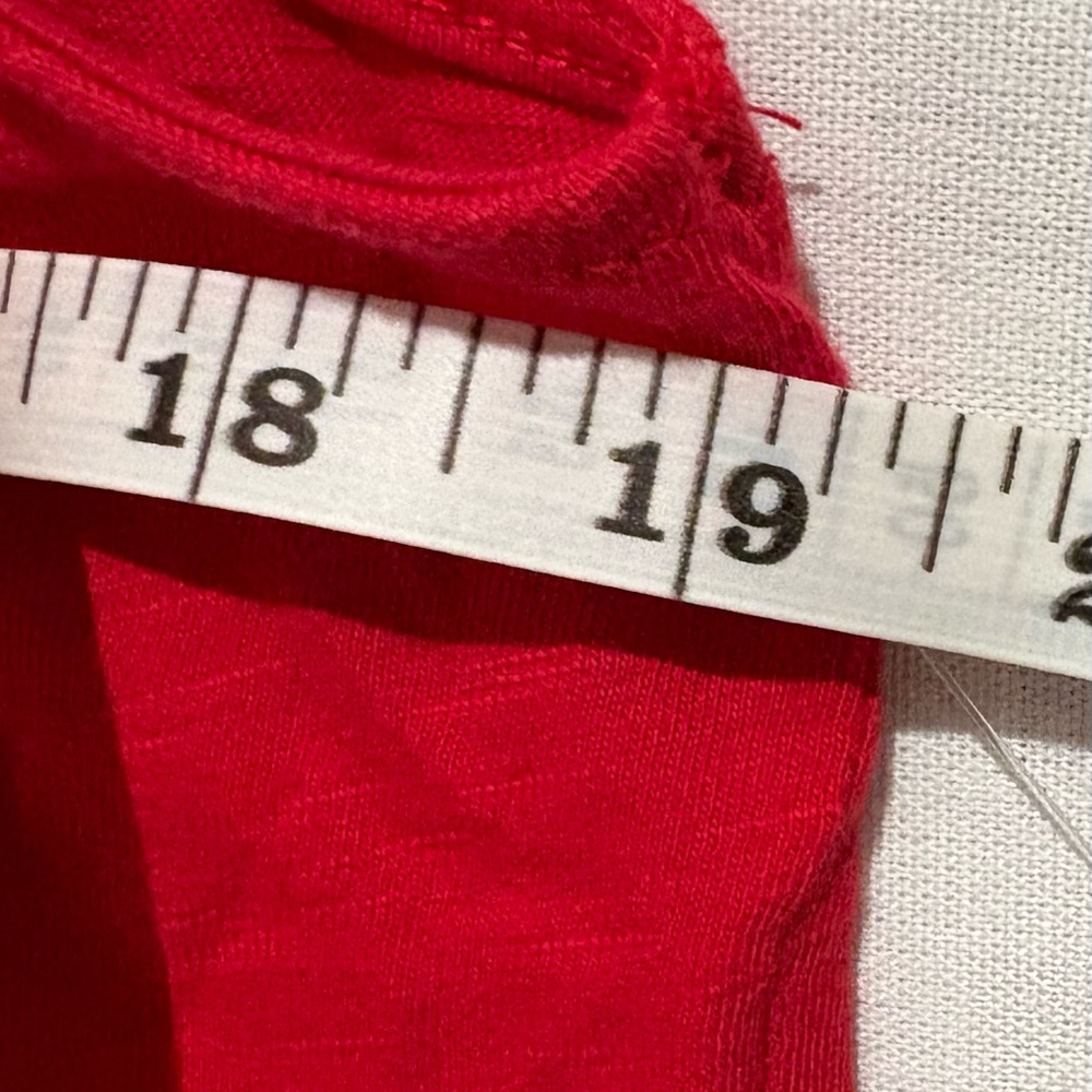 Tommy Hilfiger Red Tank Top with White Embroidery - Picture 3 of 3